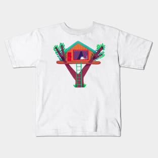 Cat tree house Kids T-Shirt